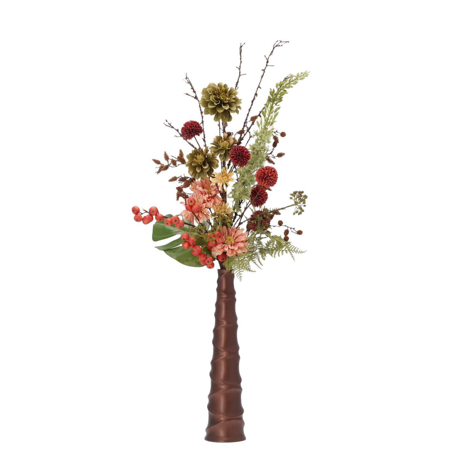 Herfstboeket kunstbloemen Suze Halifax 115cm