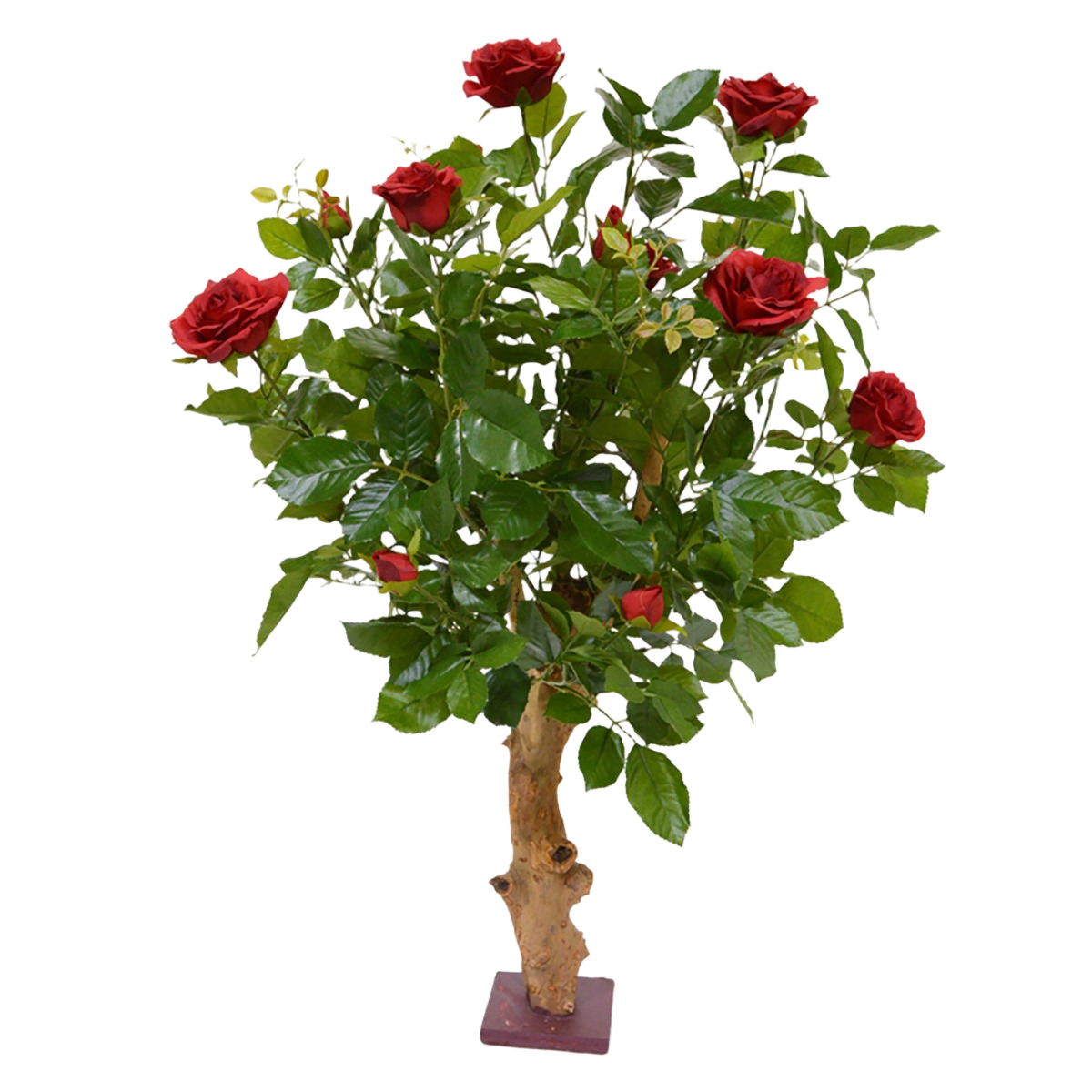 Kunstroos op stam 75cm - rood