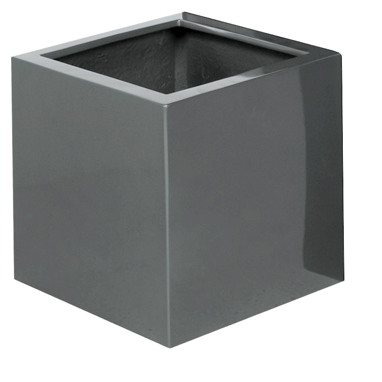 El Salvador shiny grey H30 x B30 x D30 cm