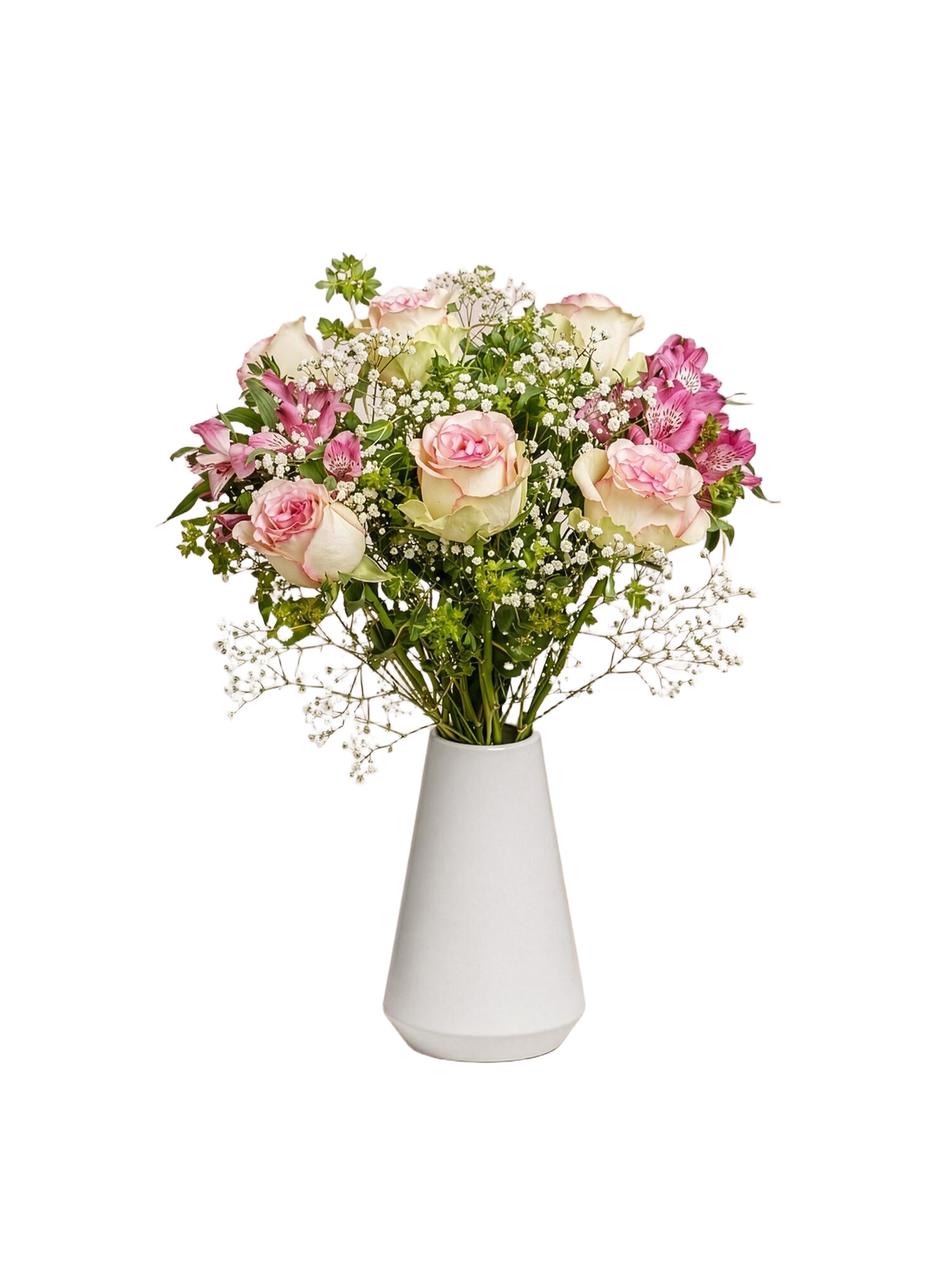 Blumen zum Geburtstag verschicken | Blumenstrauss Heart Smile | Vasenfertig inkl. persönliche Grußkarte | Geschenk zum Muttertag - frische Blumen |