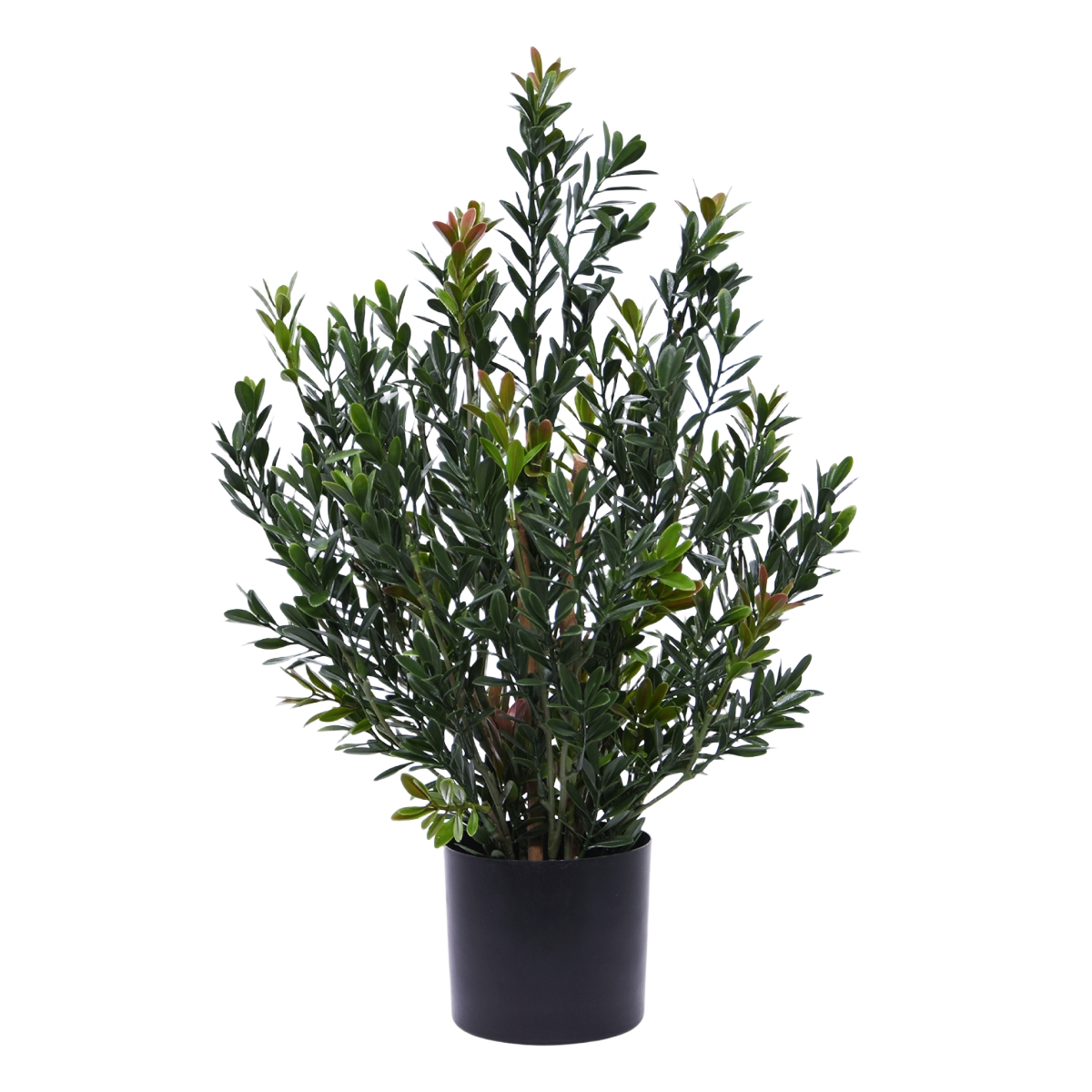 Kunst Buxus Haagplant 50cm Groen/rood