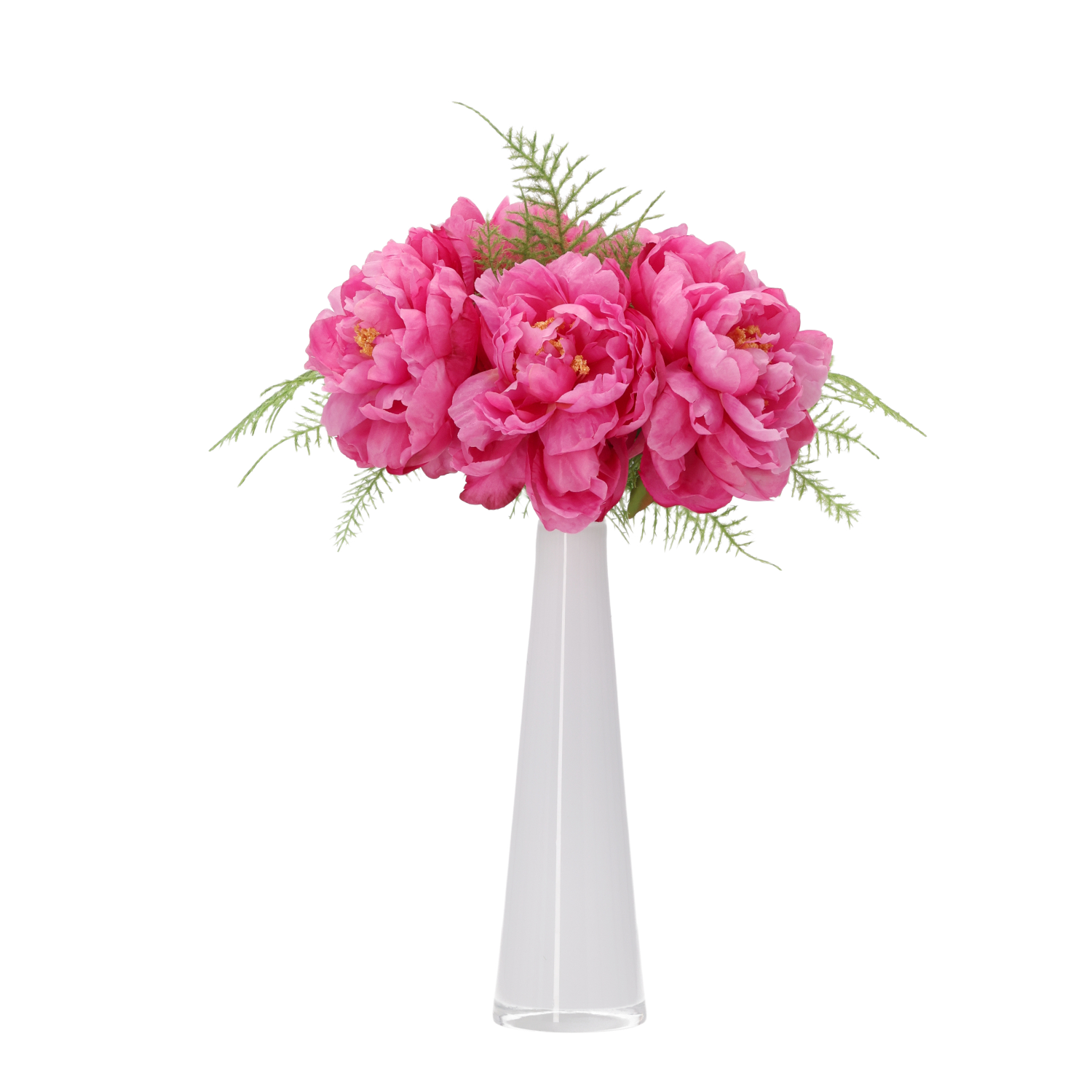 Kunst pioenrozen boeket Nomi Marbella Cerise 40cm