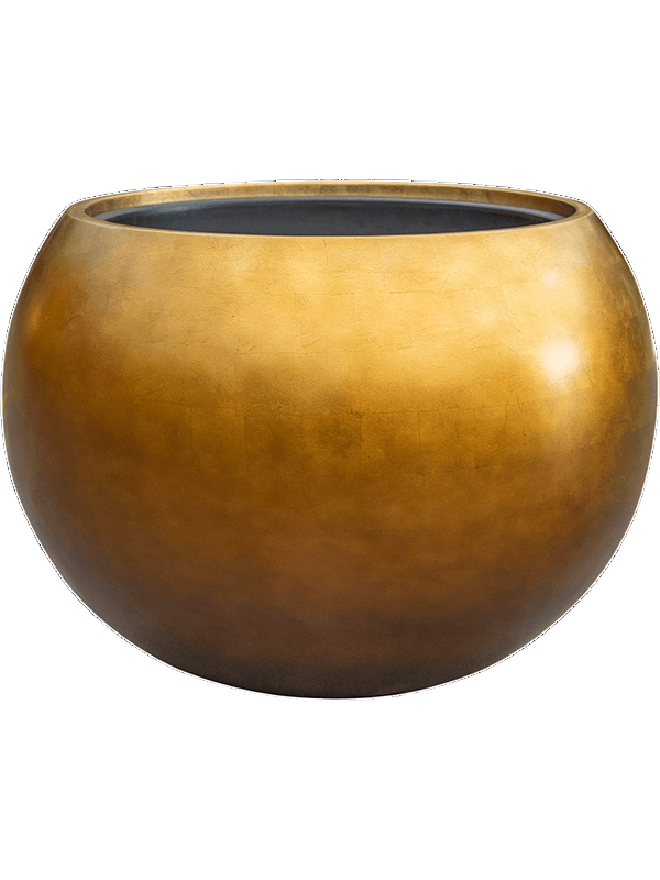 Baq Metallic Silver leaf Globe Matt Honey (met inzetbak) 60x43cm