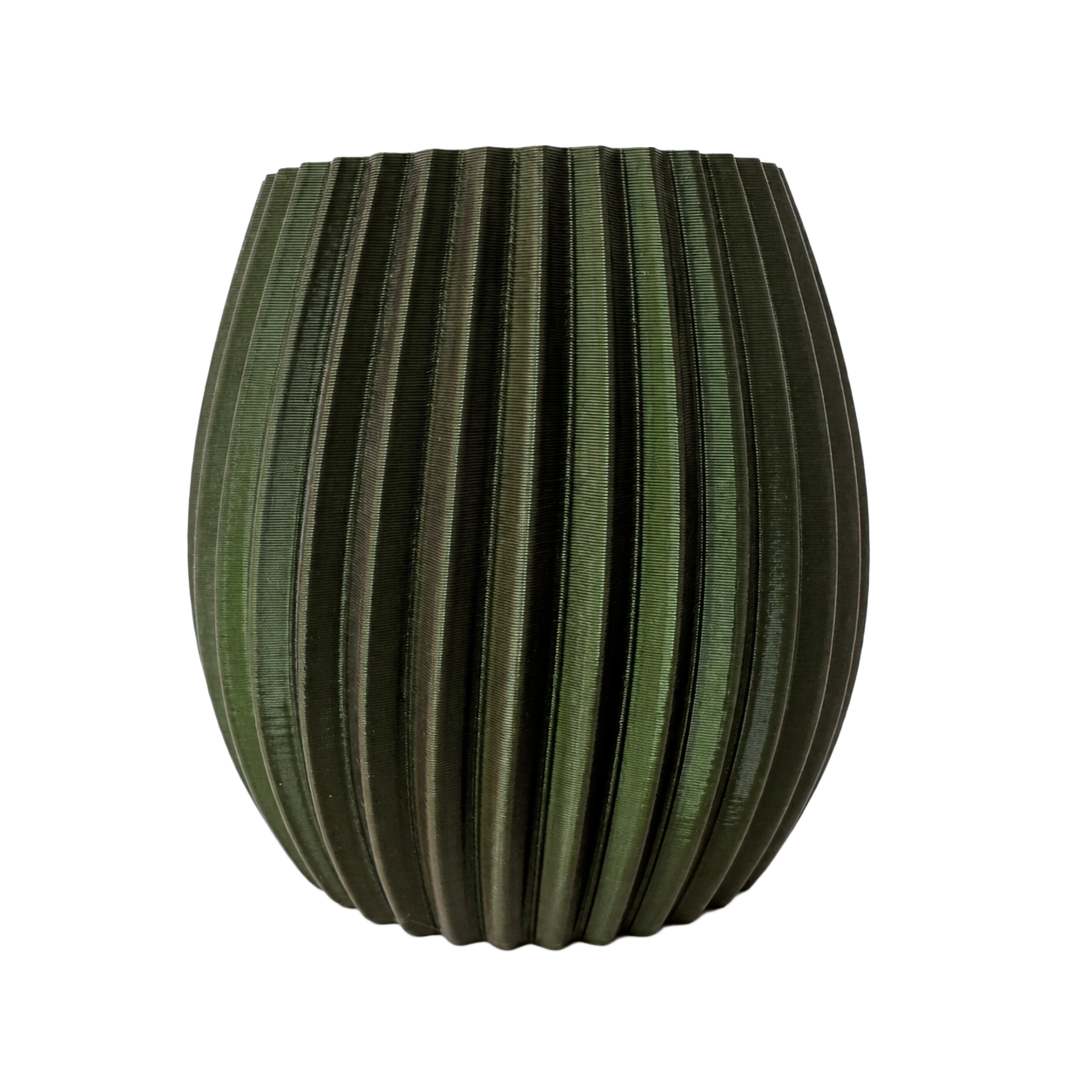Jasmin 3D wandpot 12x12cm Groen Metallic