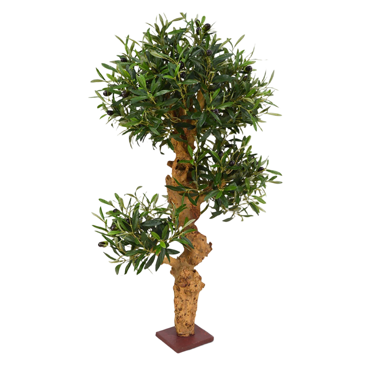 Olijf Bonsai kunstboom op voet 90cm