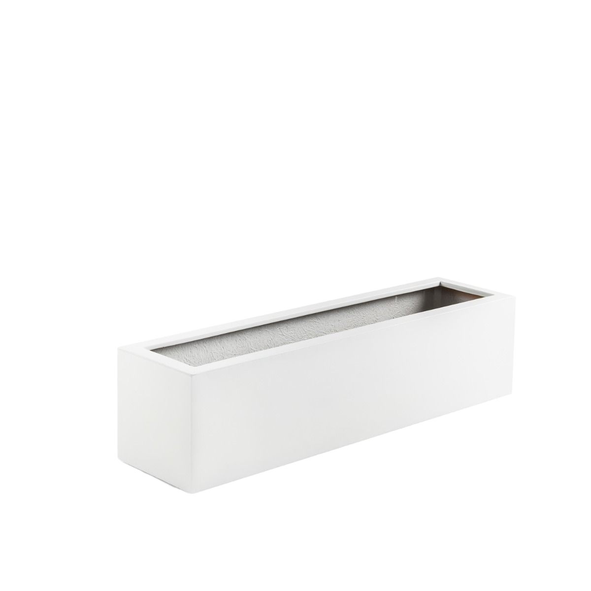 Argento Balcony Box S Shiny White 60x15x15