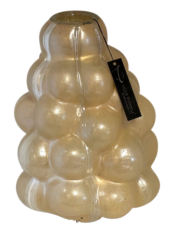 Vaas Bubble 23x32cm Creme-Bruin