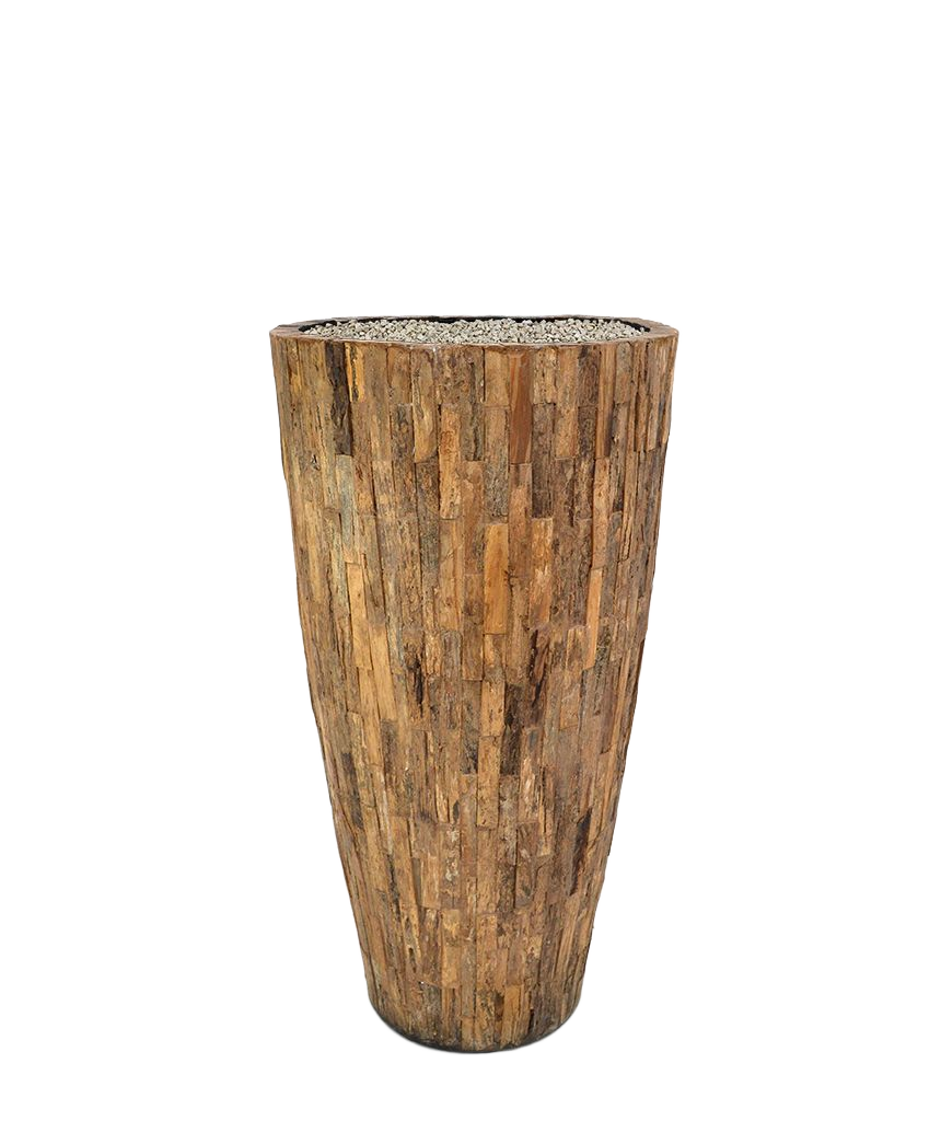 Cemani Wood Vase Small 39 x75 cm
