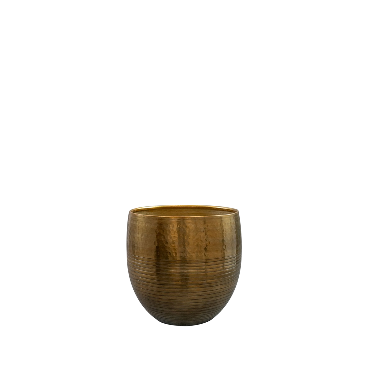 Pot Fabio brass antique D17 H18