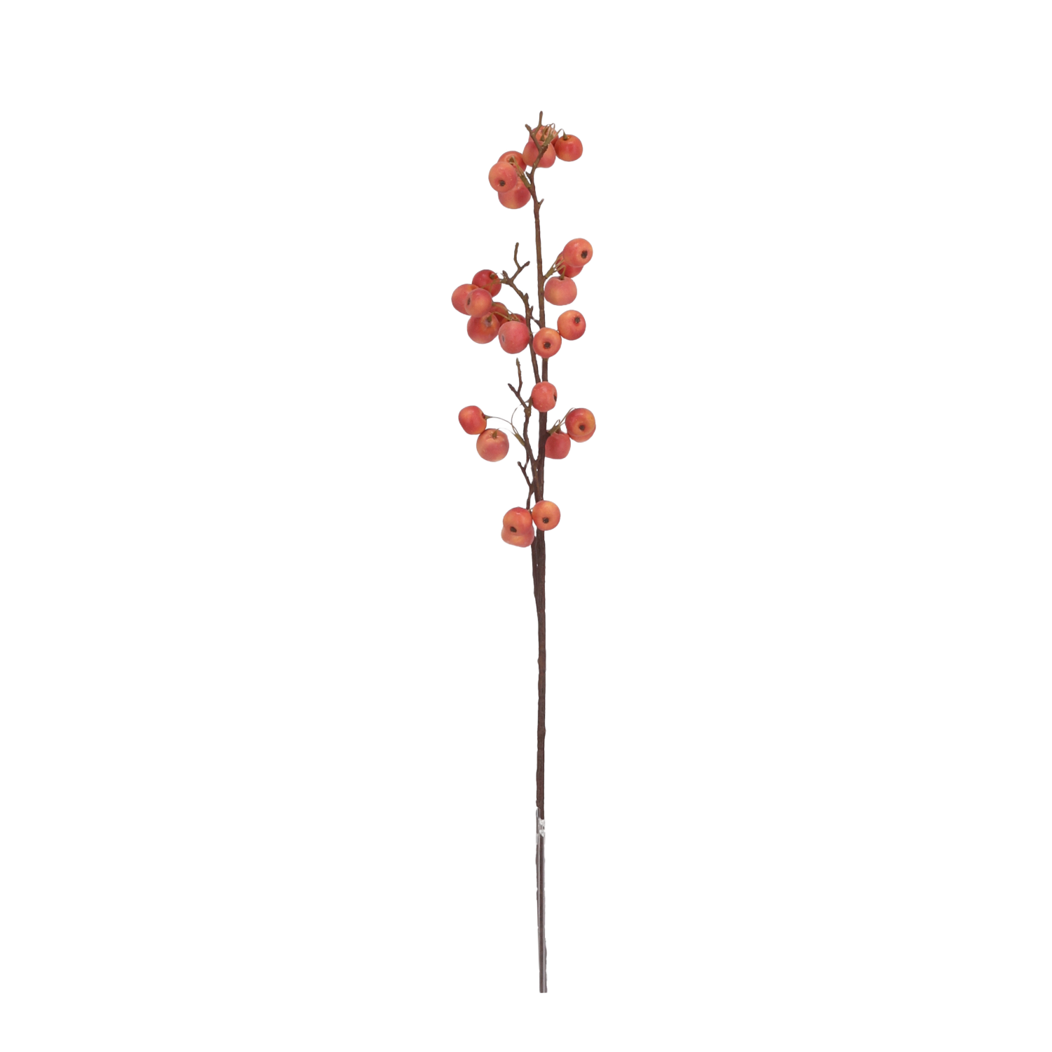 Kunst meidoorn bessentak 70 cm Oranje