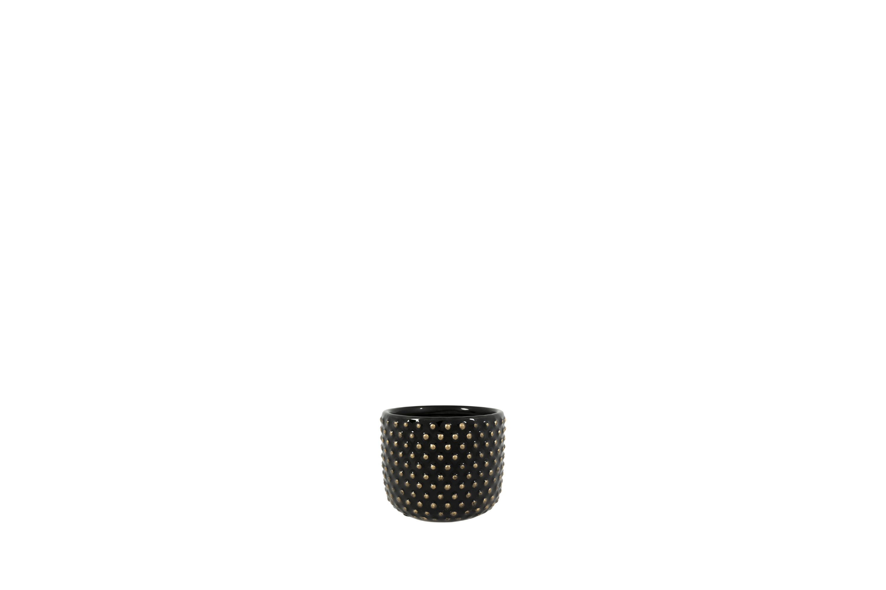 Pot Bolino shiny black D8 H8 mini