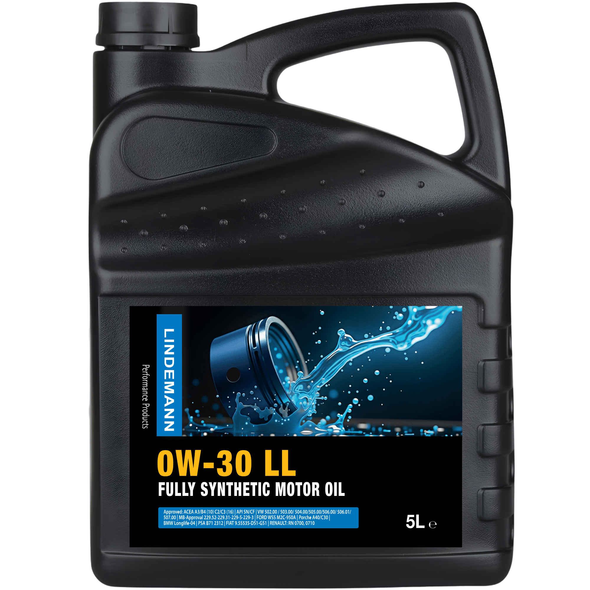 Lindemann Motorolie 0W-30 LL 5L | C3 | voor oa VW, BMW, Opel | Longlife | Volsynthetisch | Benzine & Diesel