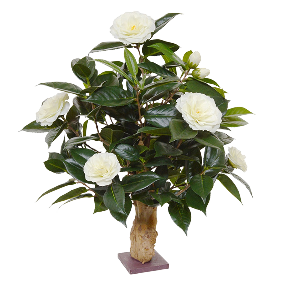 Camelia kunstplant op voet 60cm - creme