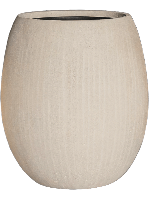Baq Polystone Coated Plain Balloon Natural (met inzetbak), 48x55cm