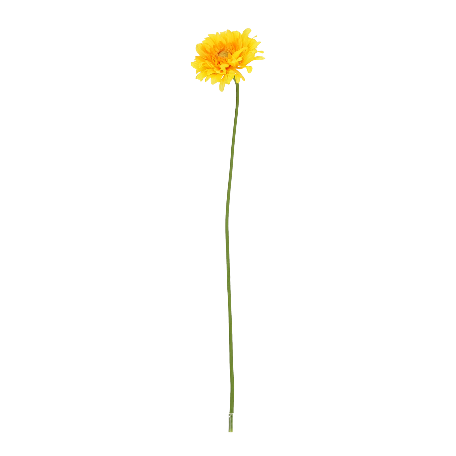 Gerbera Vanda Kunstbloem 48cm Geel