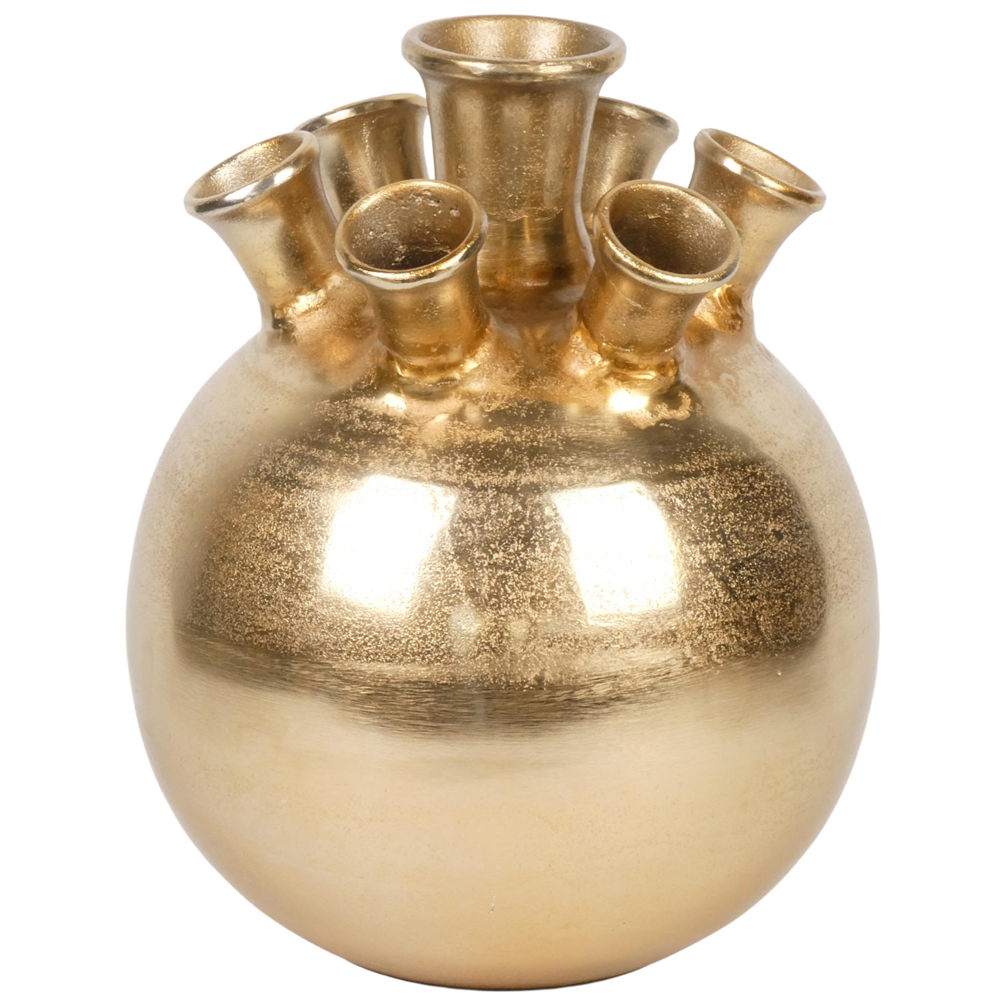 Aluminium Bolvaas Goud 28cm