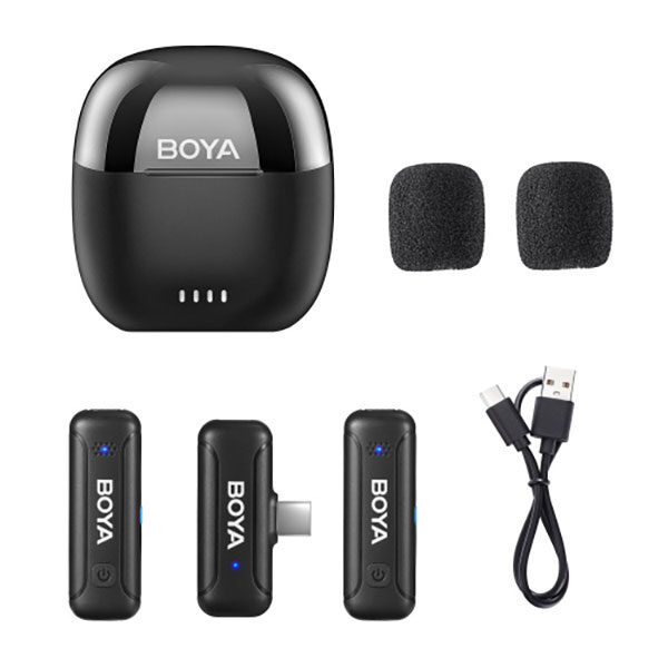 Boya BY-WM3T-U2 Kit with Type-C 2 x Transmitter / 1x Receiver / 1x Case