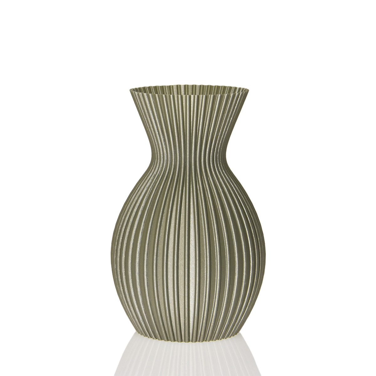 Lily 3D vaas 20x13cm Champagne Metallic