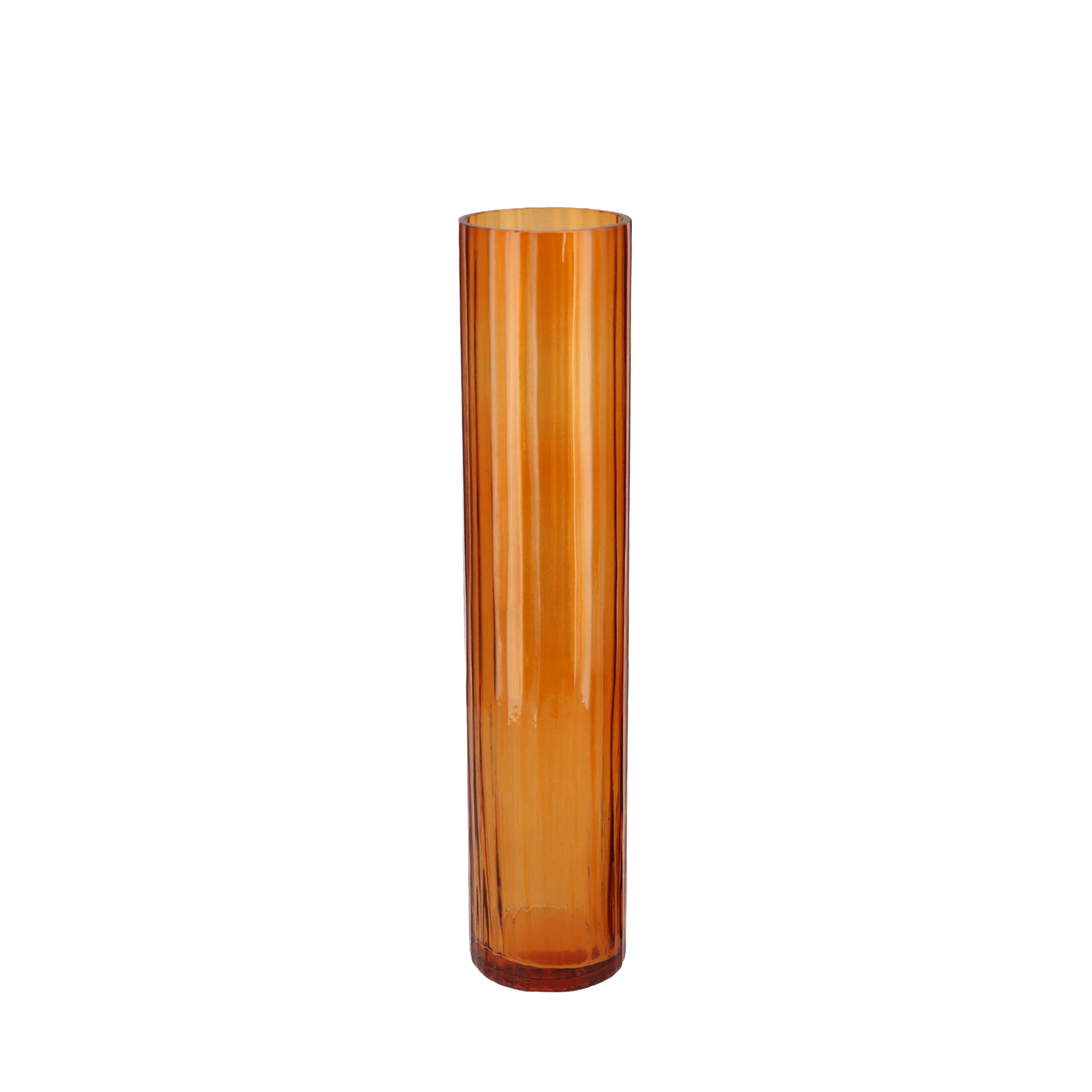 Marly Amber Oranje Vaas 7x7x33cm
