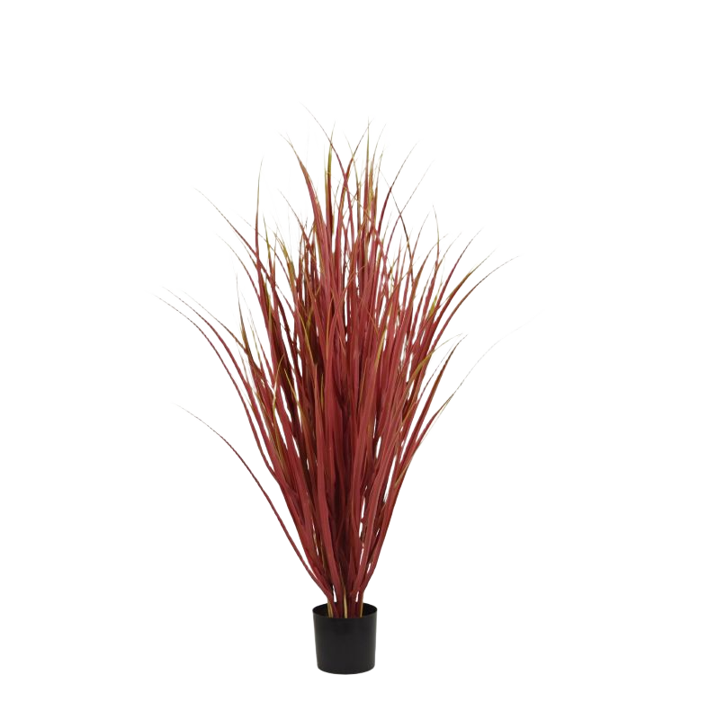 Kunst Rietgras Deluxe UV 95cm Burgundy