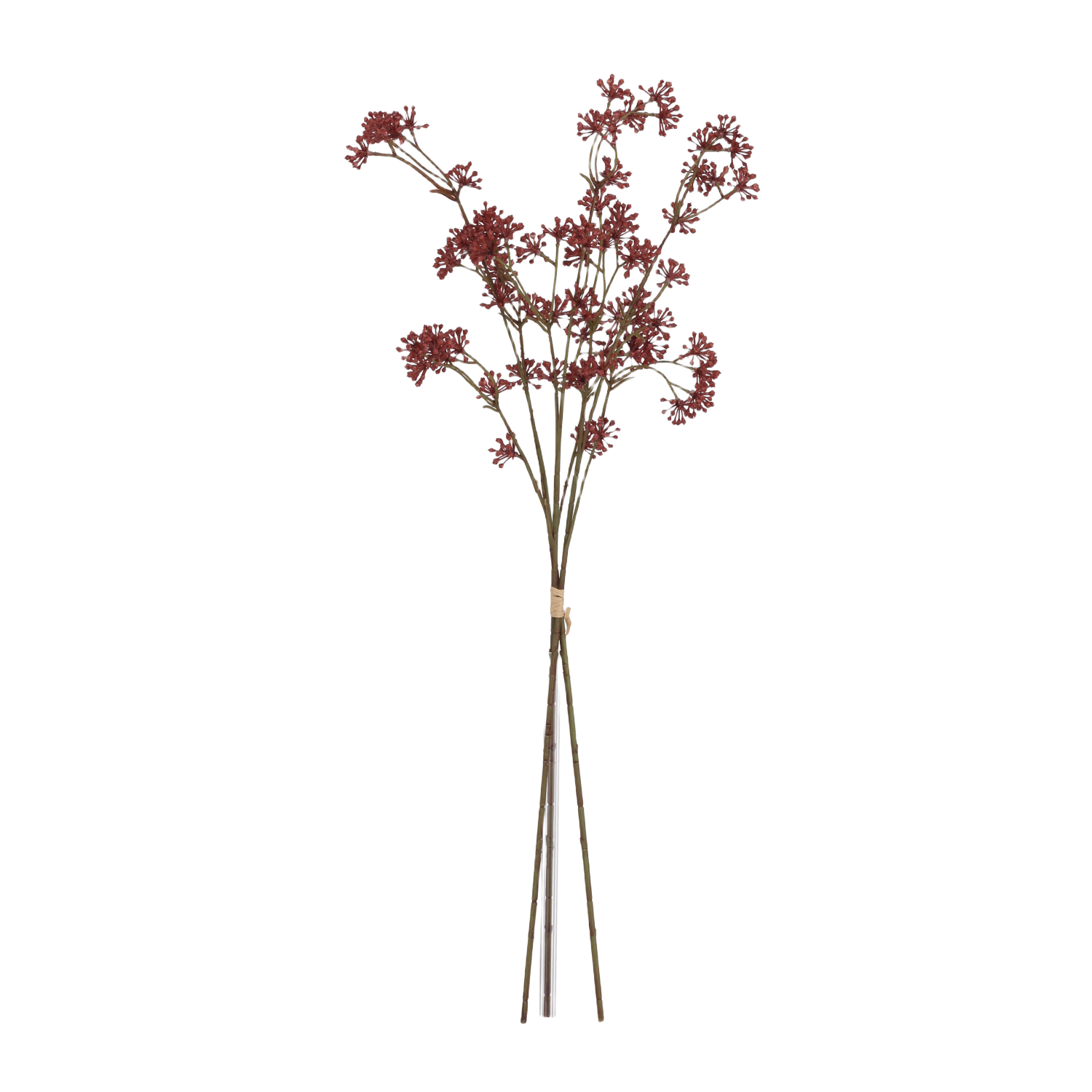 Kunst Sedum tak set van 3 78 cm Rood