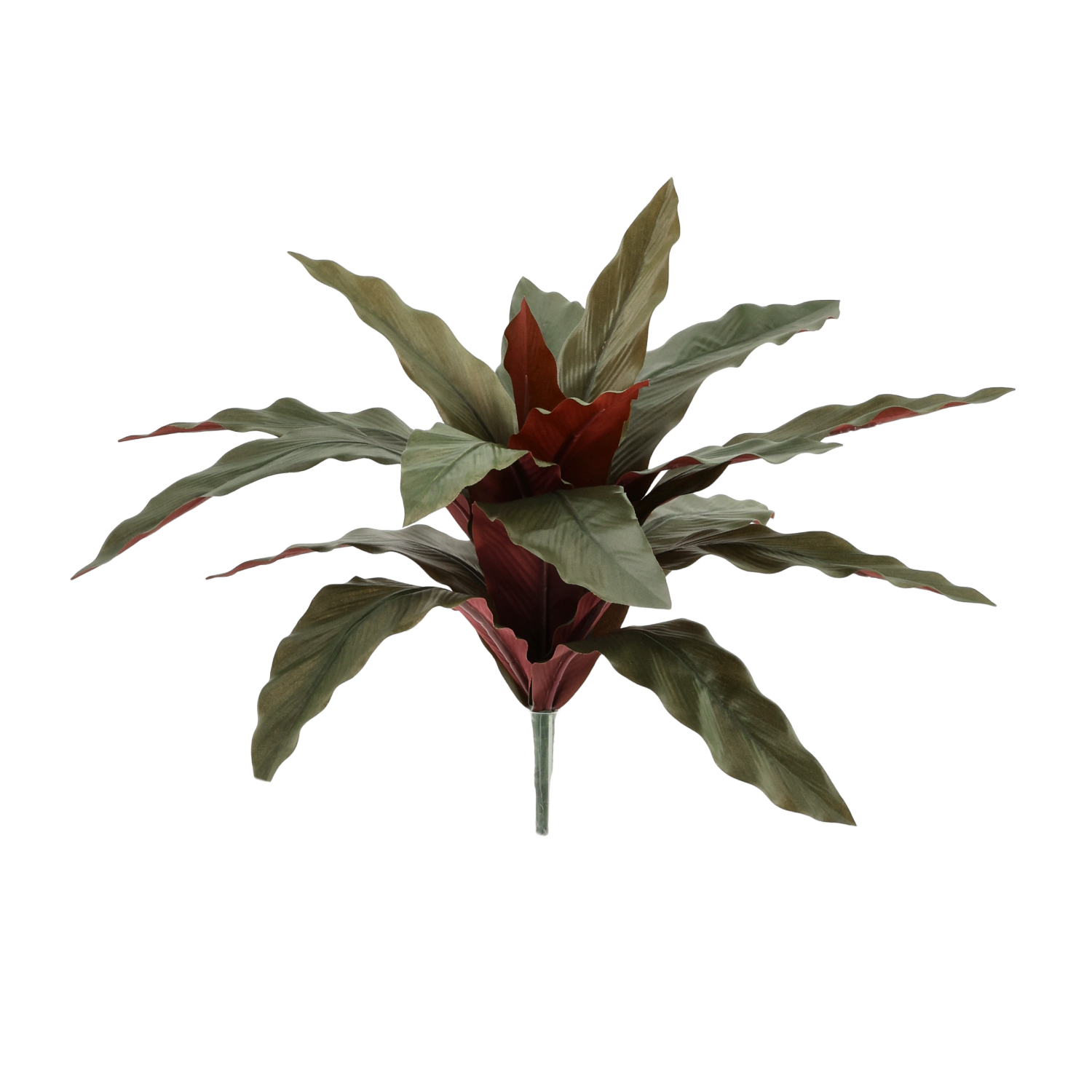 Calathea 30cm Kunstplant groen/rood