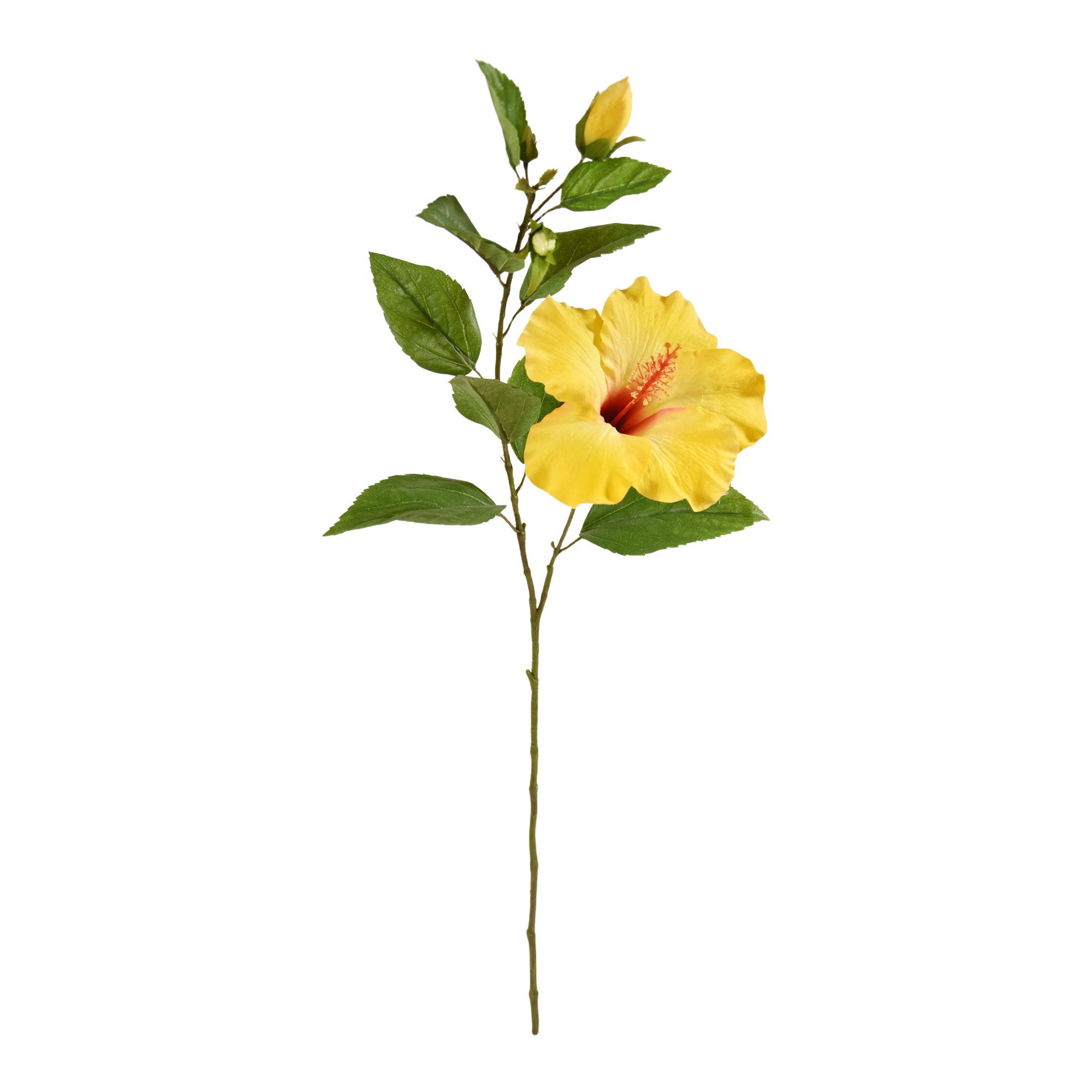 Hibiscus tak 65cm - geel
