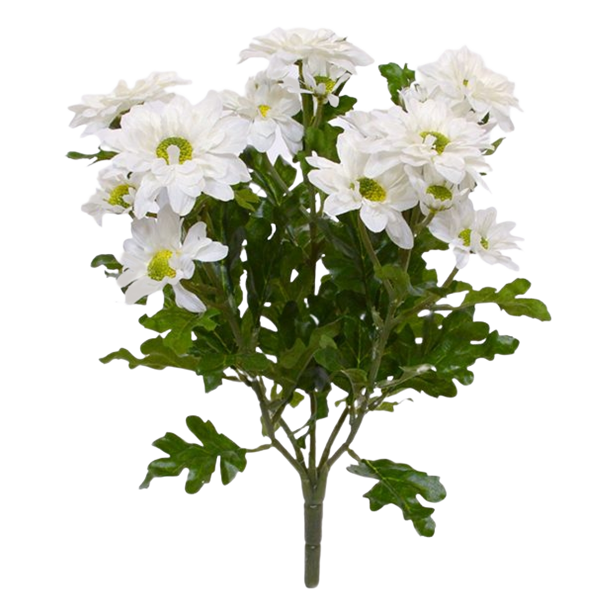 Chrysant kunstboeket 35 cm crème