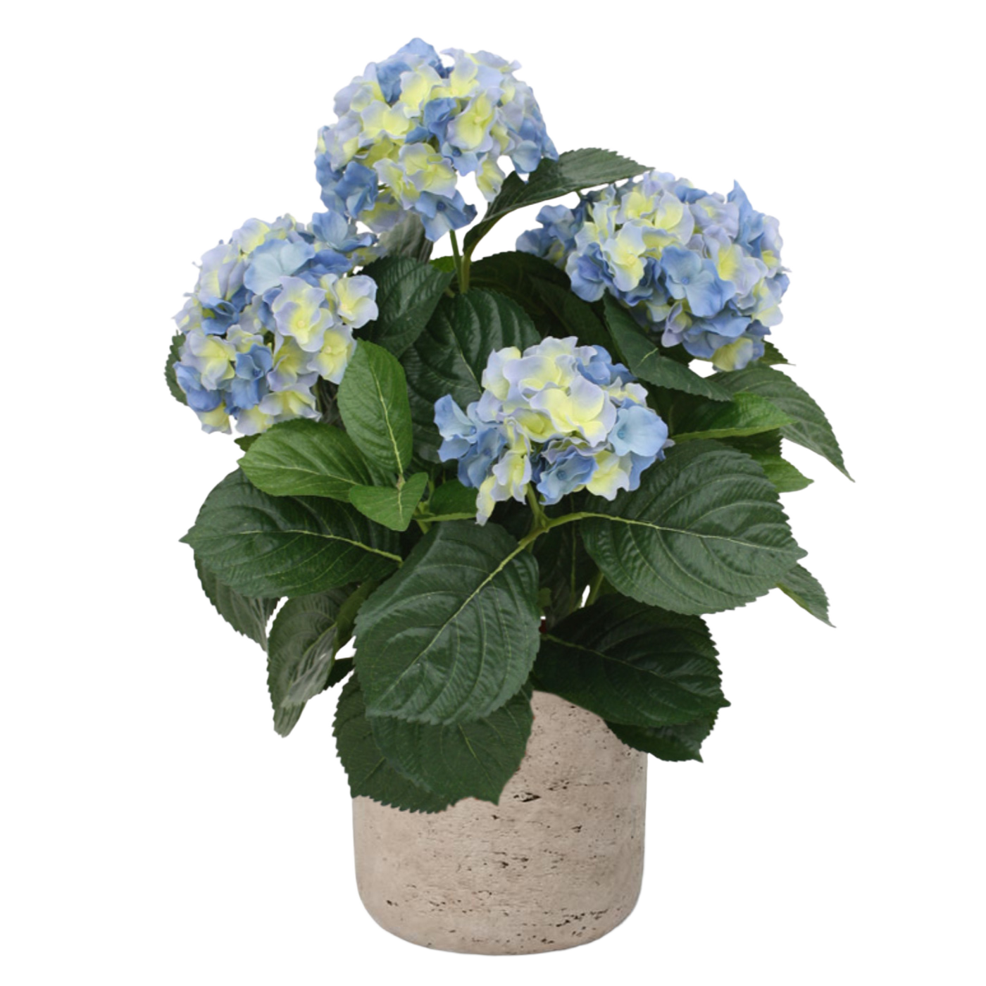 Hortensia deluxe kunstplant 45cm - blauw