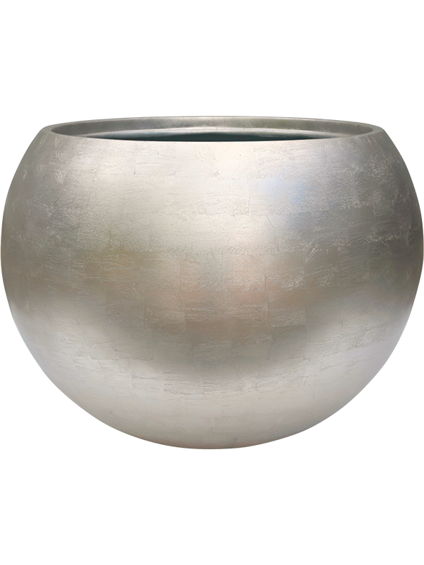Baq Metallic Silver leaf Globe Matt Light Champagne (with liner) 60x43cm