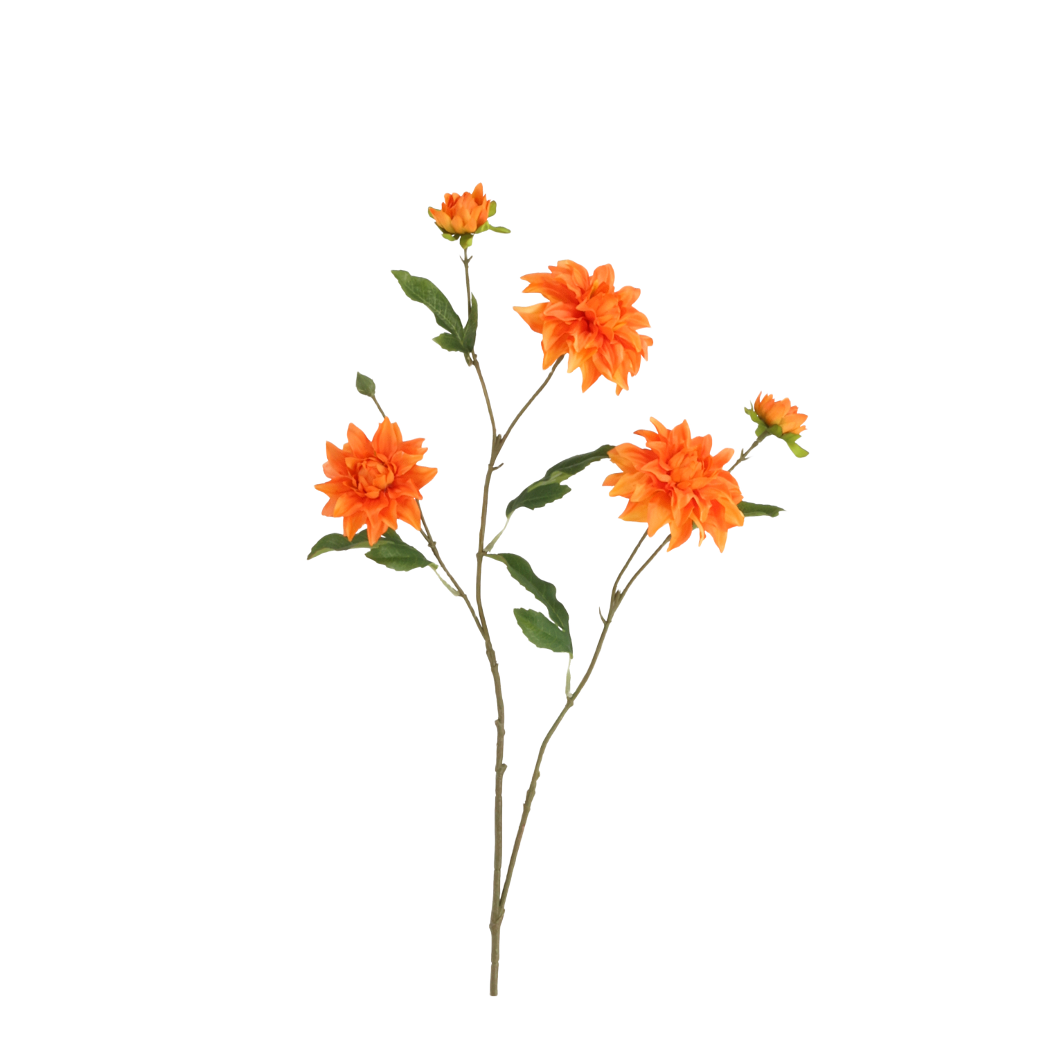 Dahlia Kunsttak deluxe 78cm Oranje