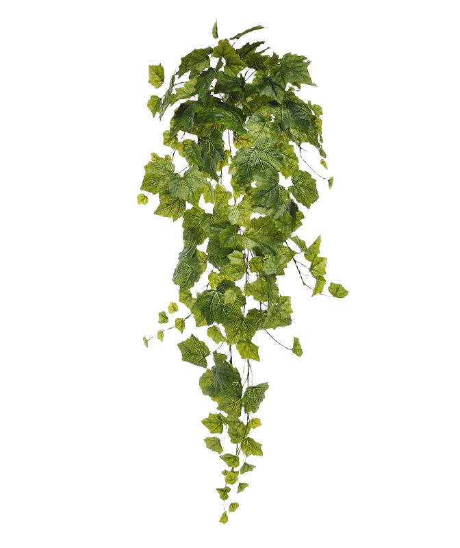 Druivenblad kunst hangplant 90cm - groen