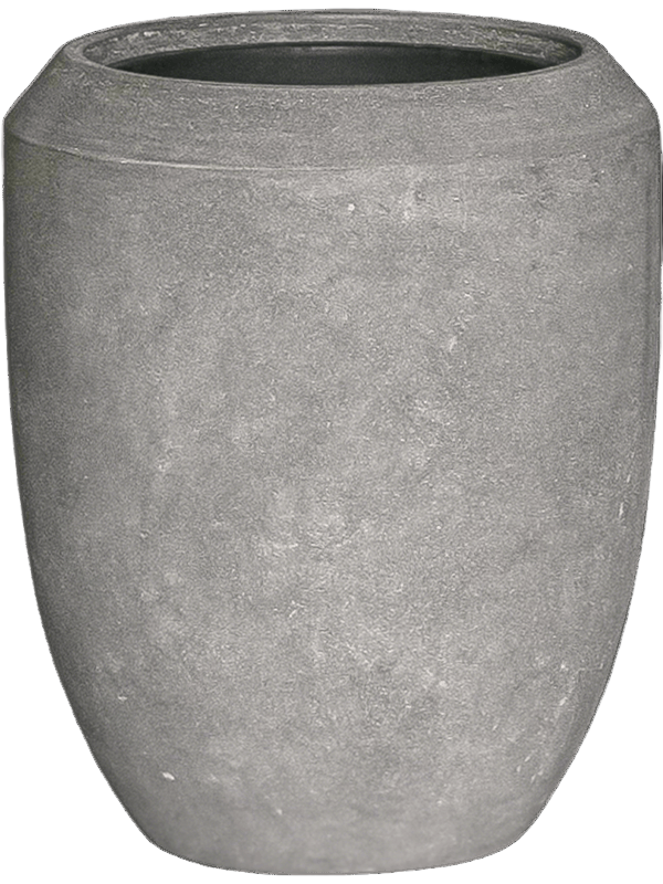 Baq Polystone Coated Plain Coppa Raw Grey (met inzetbak), 45x55cm