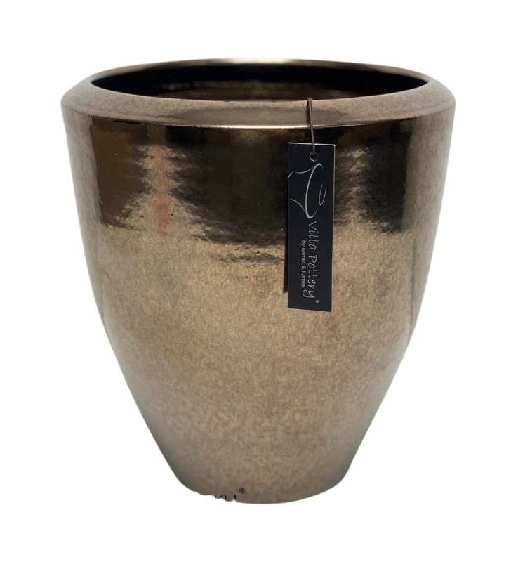 Pot Earthquake 23x24cm goud