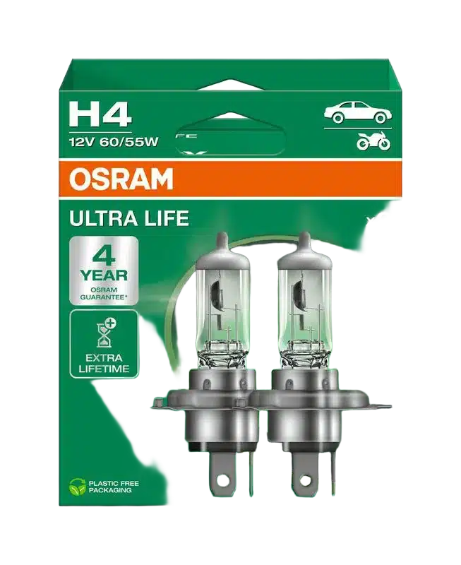 Osram Ultra Life H4 12V 60/55W - 64193ult-2hb - Set 2 Stuks | Autolampen | H4 lamp | Dutch Performance Products