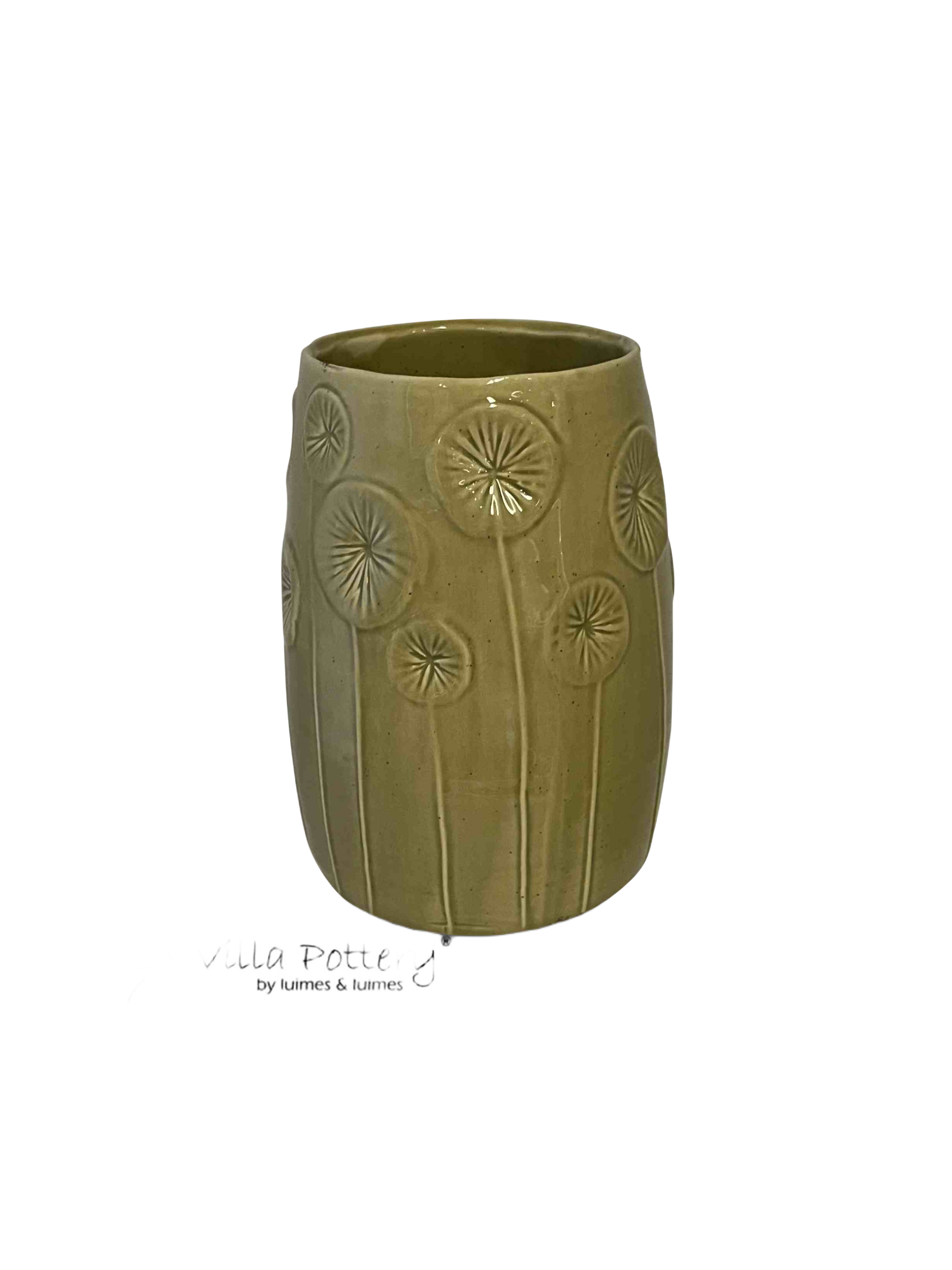 Fluffy Decor Vaas Groen 12x12x16cm