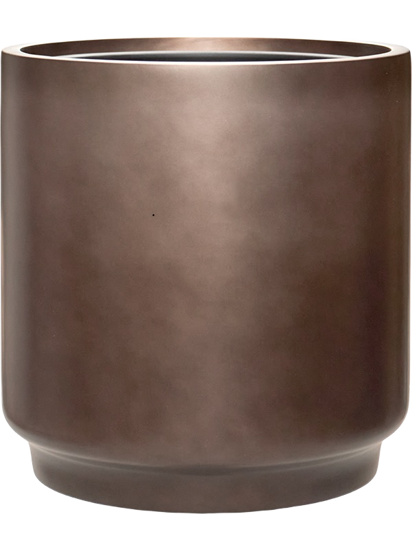 Baq Gradient Cylinder Matt Coffee (with liner) 40x40cm