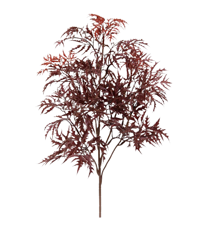 Ming Aralia kunststof tak 50cm - burgundy UV