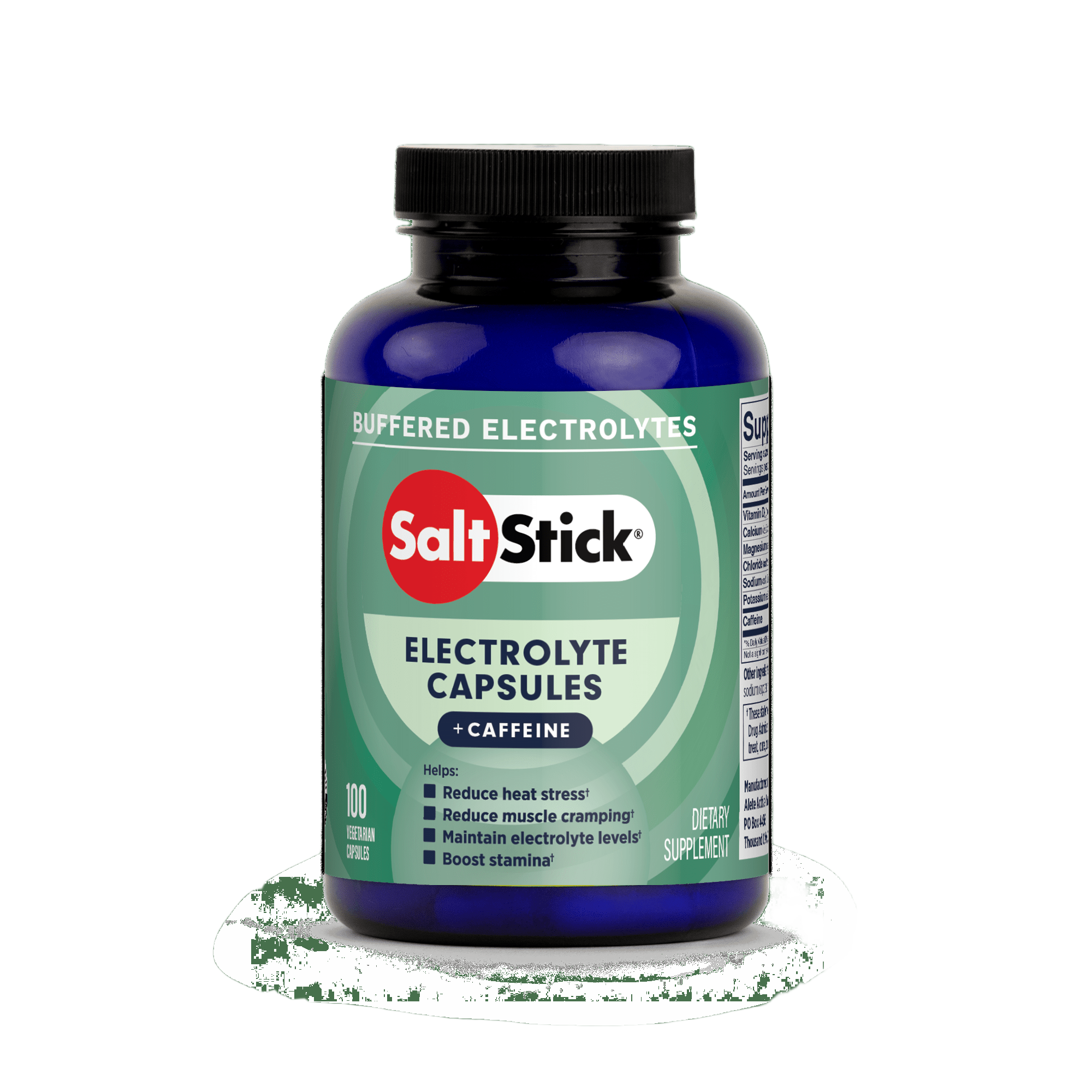 SaltStick | Elektrolyte Caps Plus | Met Caffeine (190mg Sodium)