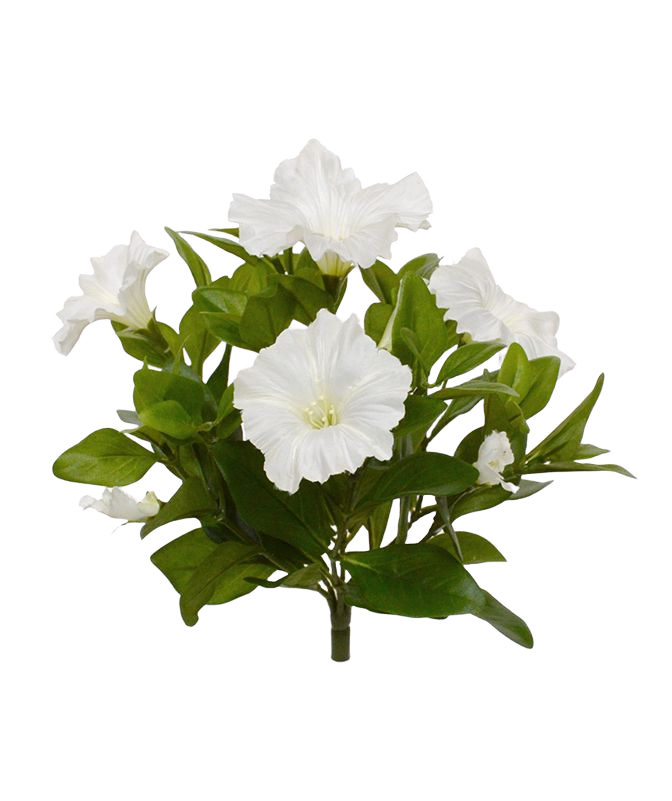 Petunia kunstboeket 25 cm creme