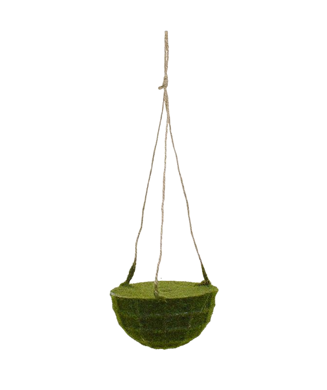 Kunstmos hangmand 15cm met touw