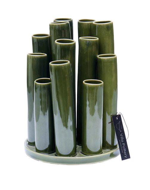 Twist & Tube Vaas Groen 19x19x25cm rond