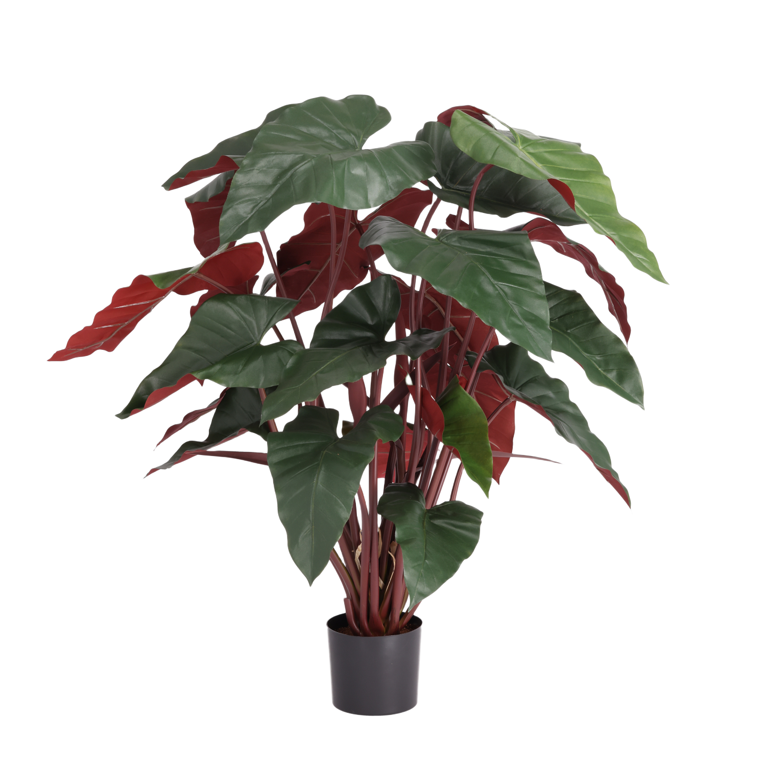 Philodendron XL kunstplant Deluxe 120cm Burgundy