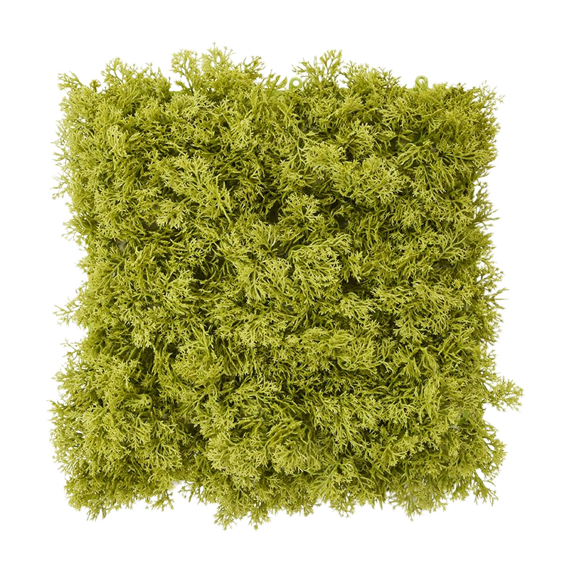Rendier kunst Mosmat 25x25cm - groen - FR - brandvertragend