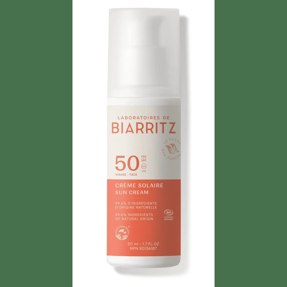 Laboratoires de Biarritz Face Sunscreen (SPF 50)
