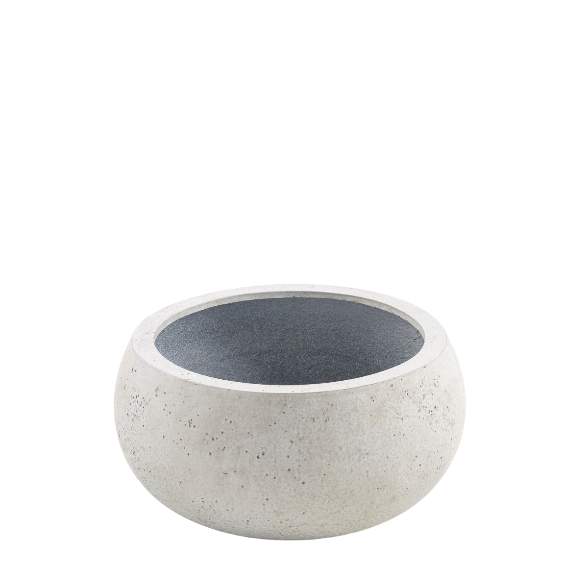 Grigio Bowl Balloon S White-Concrete 40x18