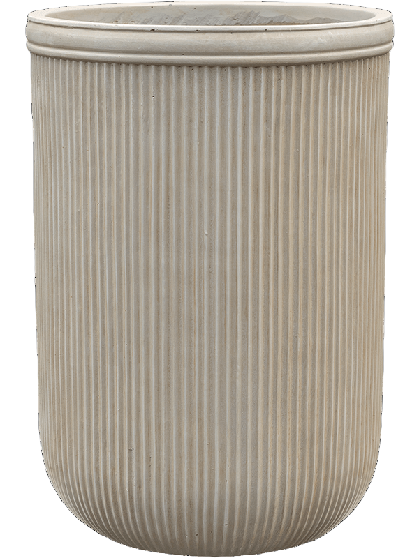 Baq Vertical Rib Cylinder Beige 45x65cm