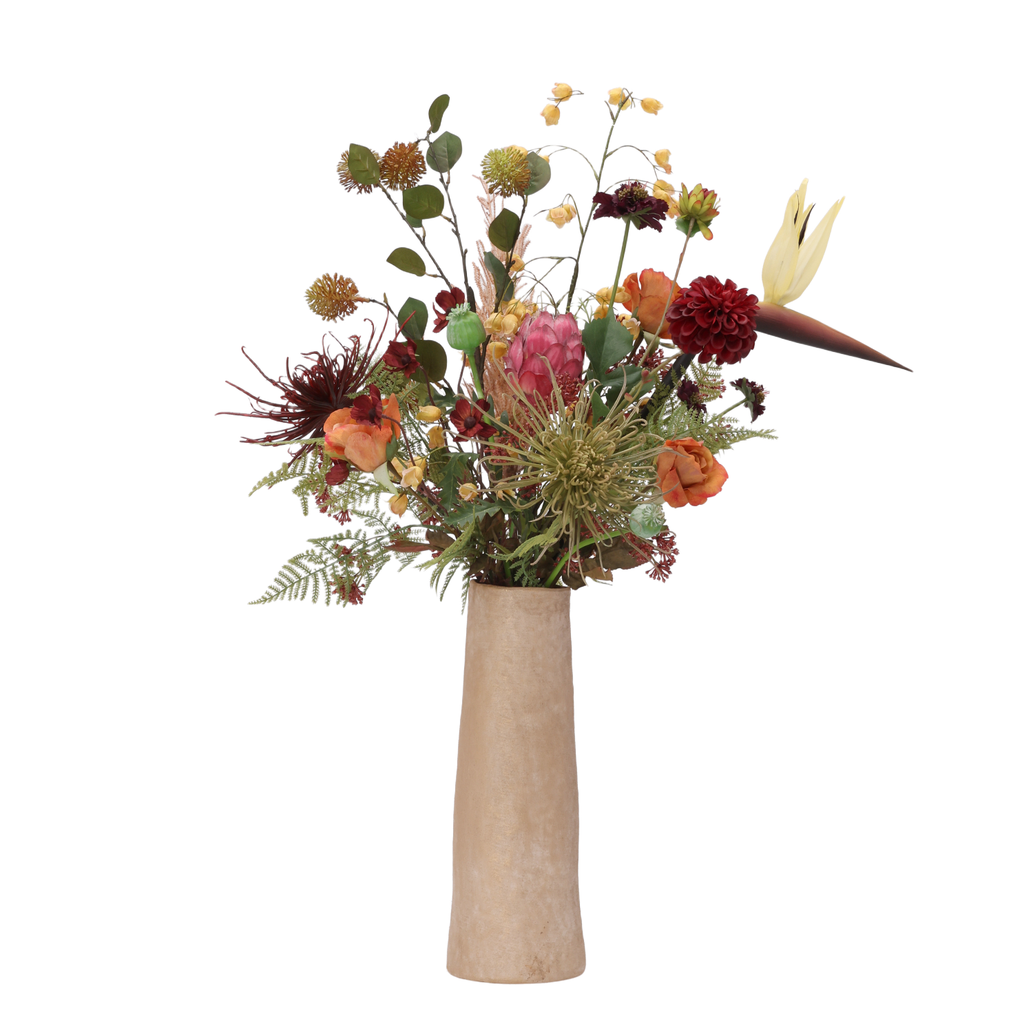Herfstboeket kunstbloemen Cleo Detroit 90cm