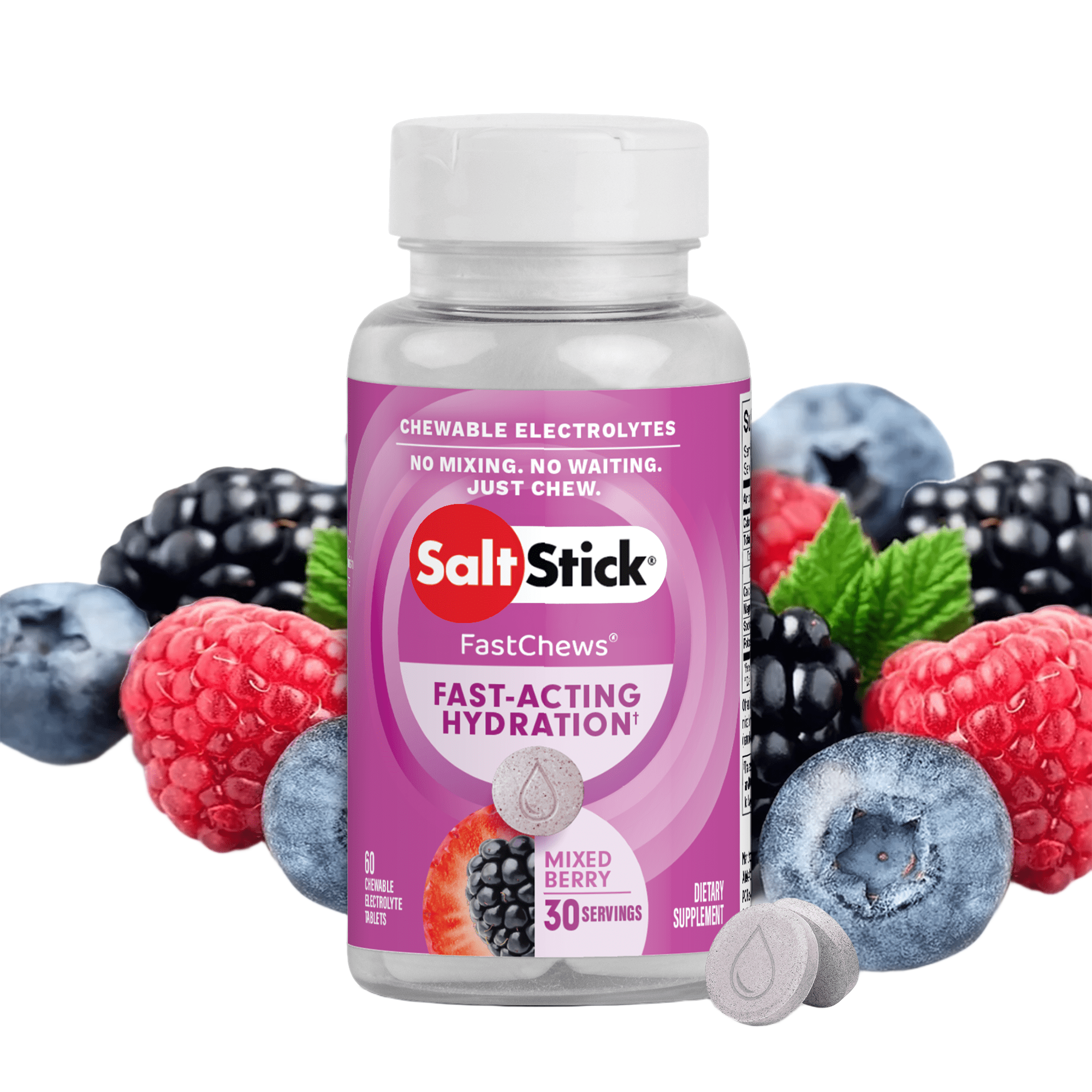 Saltstick Fastchews Elektrolyte Tabs (50mg natrium)