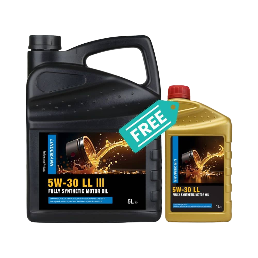 Lindemann Motorolie 5W-30 LL - Voordeelbundel 5+1L GRATIS! | C3 | voor oa VW, BMW, Opel | Longlife | Volsynthetisch | Benzine & Diesel